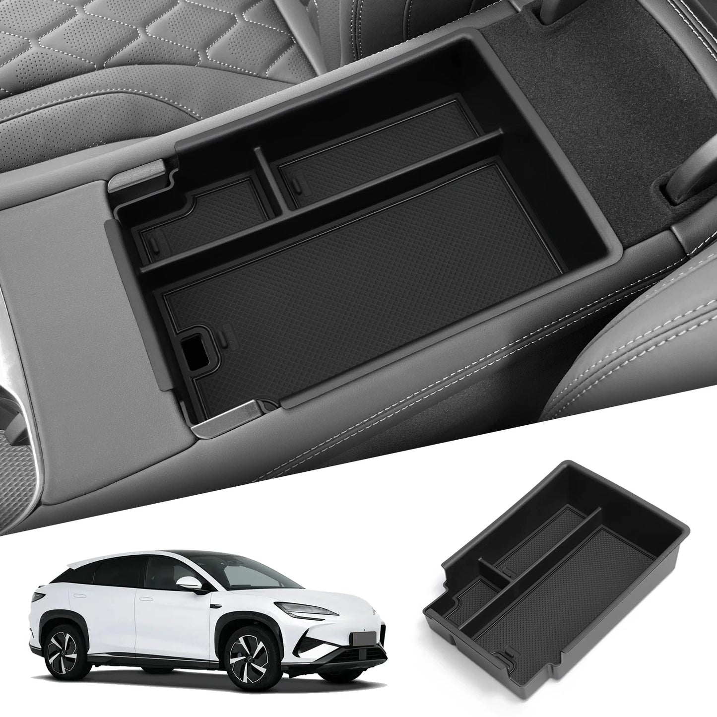 Center Console Armrest Storage Box Organizer for BYD Sealion 07 2024–2025