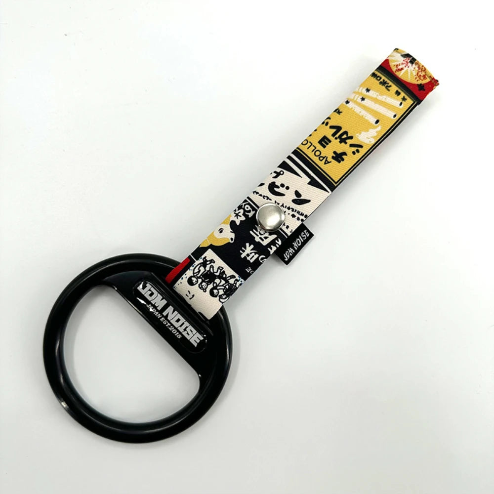 JDM Tsurikawa Lucky Cat Dragon Pattern Hanging Car Ring Strap Japanese Style