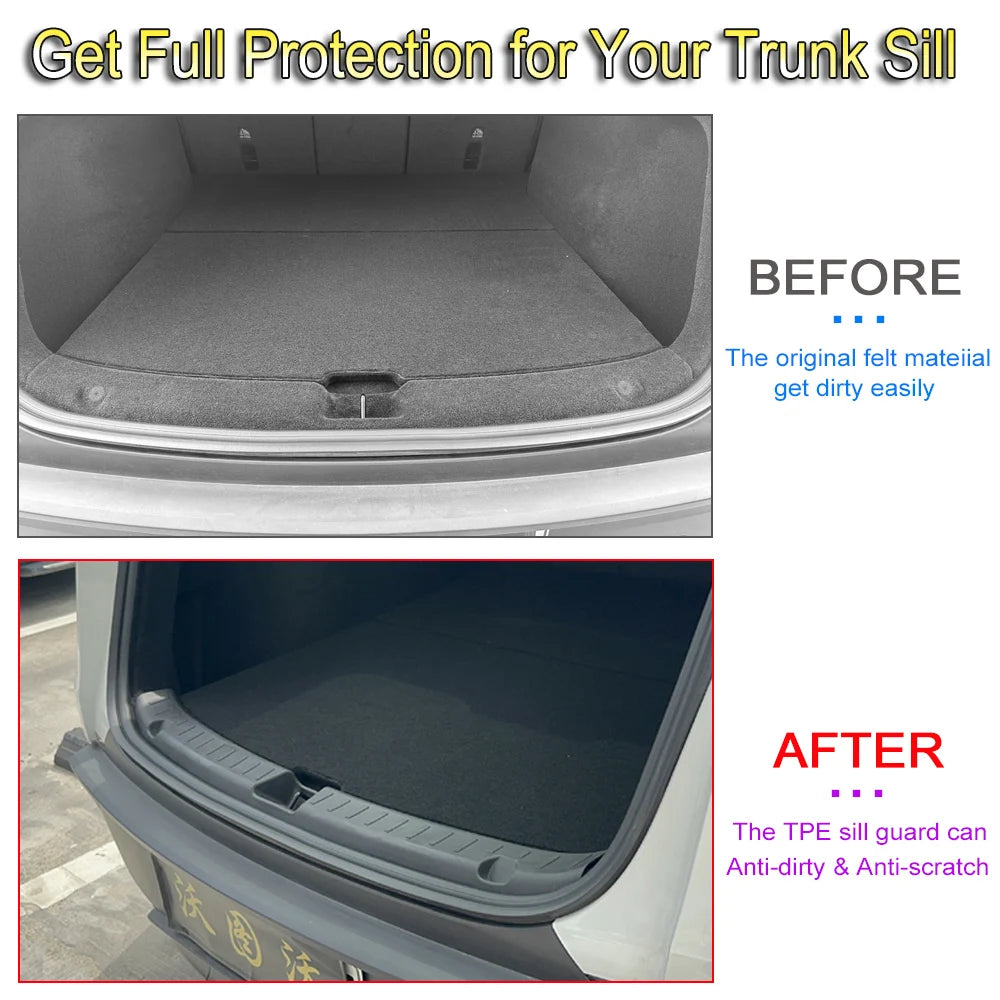 Rear Bumper Guard Trunk Sill Protector for Tesla Model Y Juniper 2025