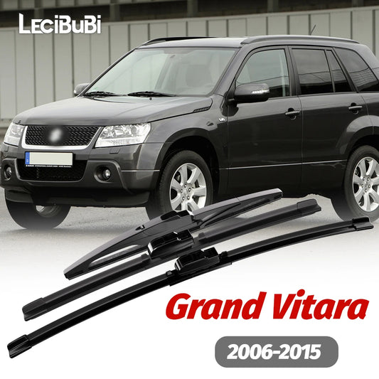 1set Front & Rear Windshield Wiper Blades Windscreen Wipers For Suzuki Grand Vitara 2006-2015 2007 2008 2009 2010 Accessories