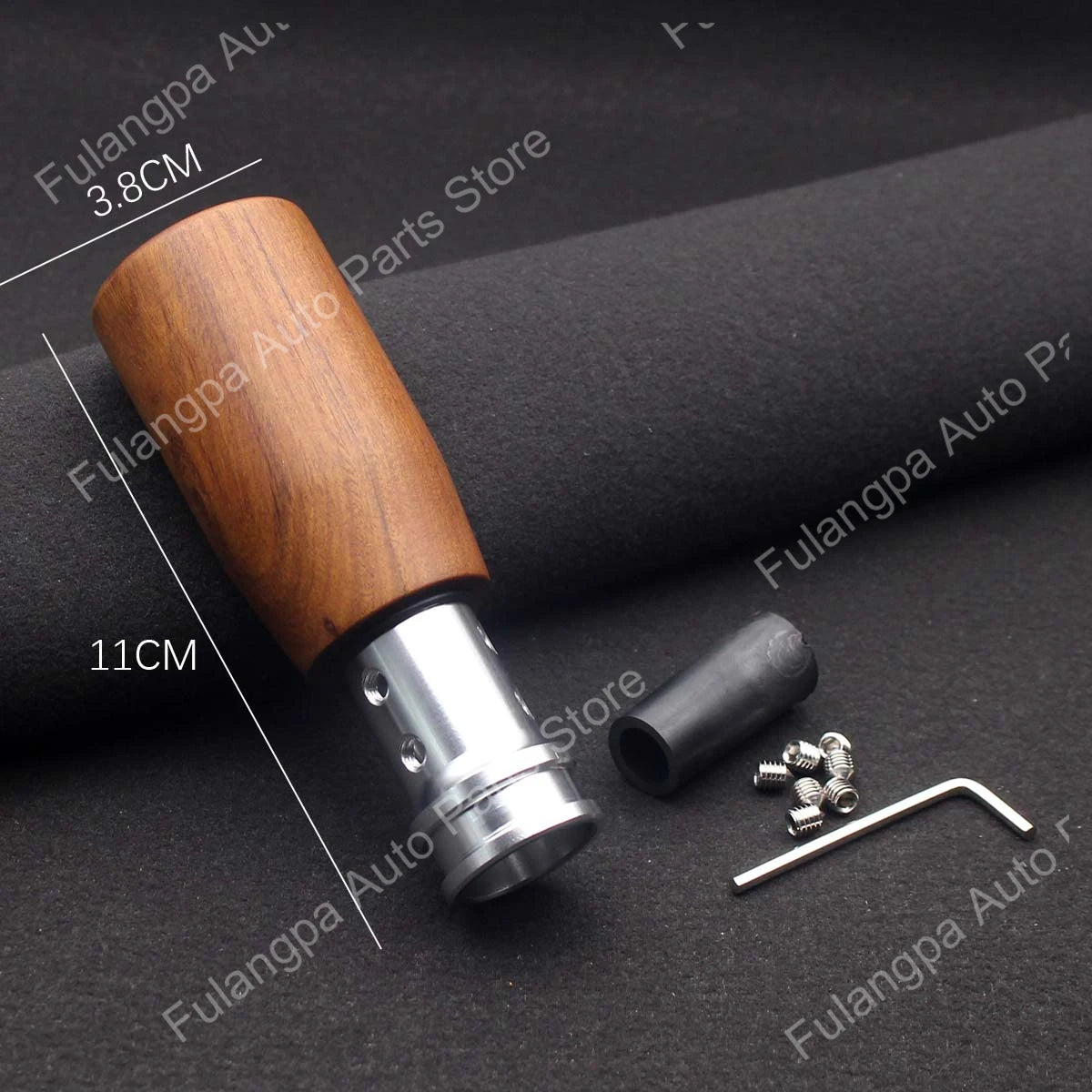 Wooden Gear Shift Knob Universal Manual Automatic 15mm Aperture 8/10/12mm