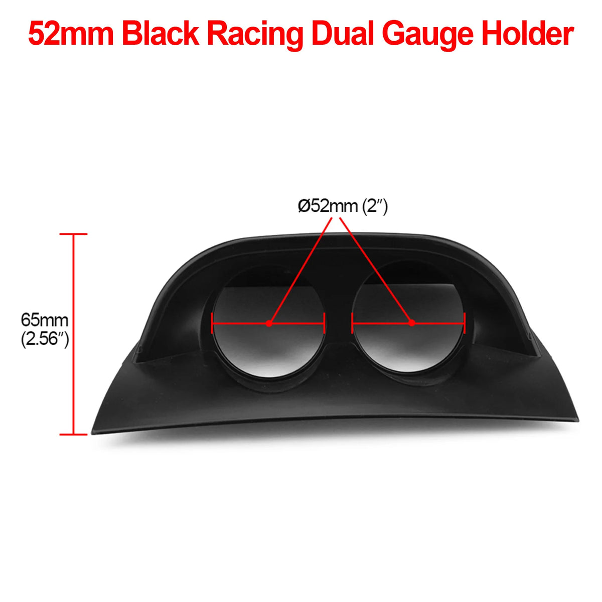 52mm Car Gauge Pod Holder Single Double Triple Mount Left Right Drive Black