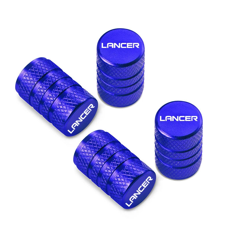 4PCS Mitsubishi Lancer Tire Valve Stem Caps Wheel Tyre Dustproof Waterproof