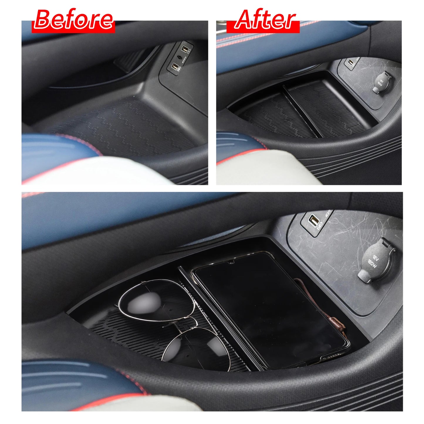 Center Console Lower Layer Storage Box for BYD Atto 3 2022–2026