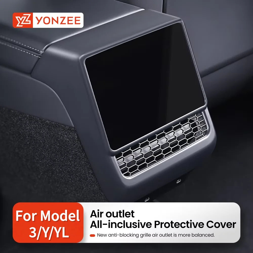 Rear Center Console Air Vent Dust Cover for Tesla Model 3/Y Highland Juniper