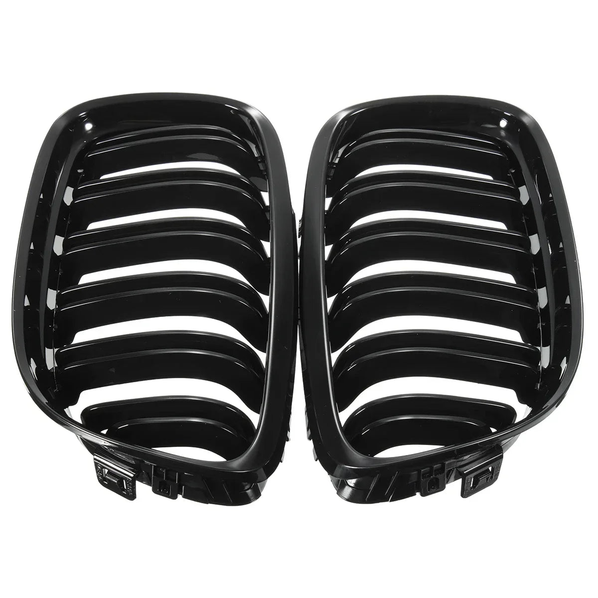 Gloss Black Double Slat Kidney Racing Grille for BMW E90 E91 3 Series LCI 2009–2013