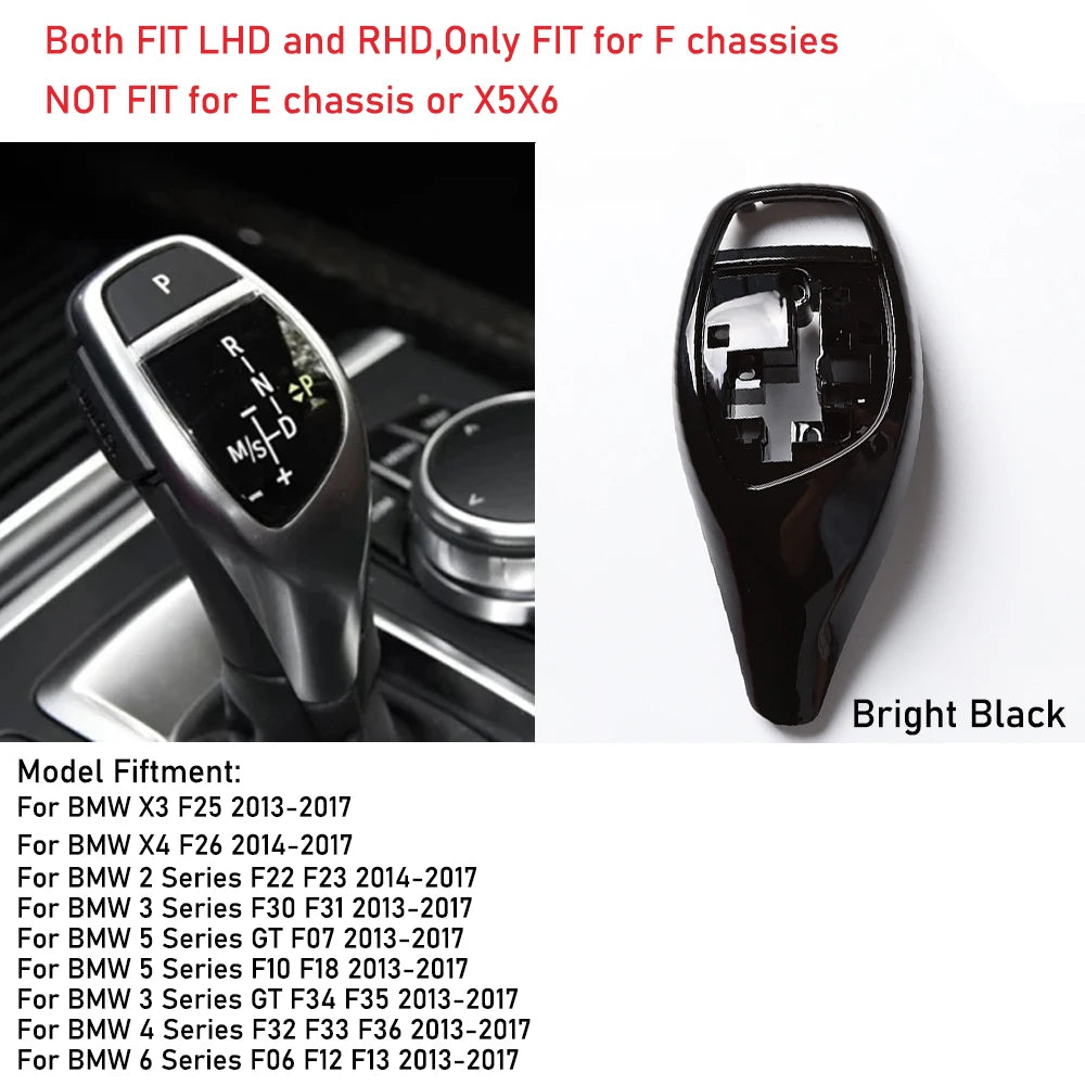 Gear Shift Knob Cover Trim Replacement for BMW F10 F11 F20 F22 F25 F30 F31