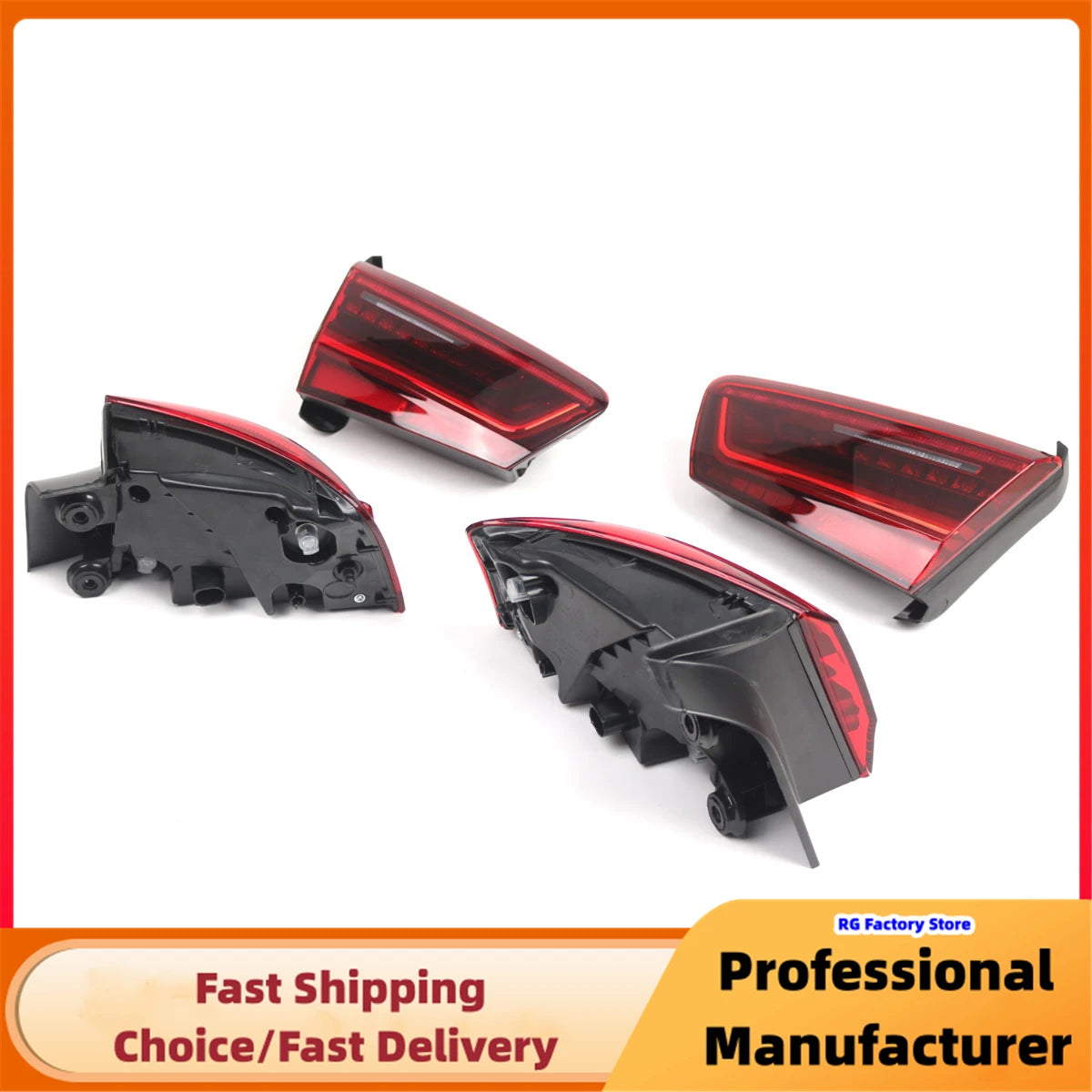 LED Tail Light Assembly for Audi A6 C7 Sedan 2016–2018