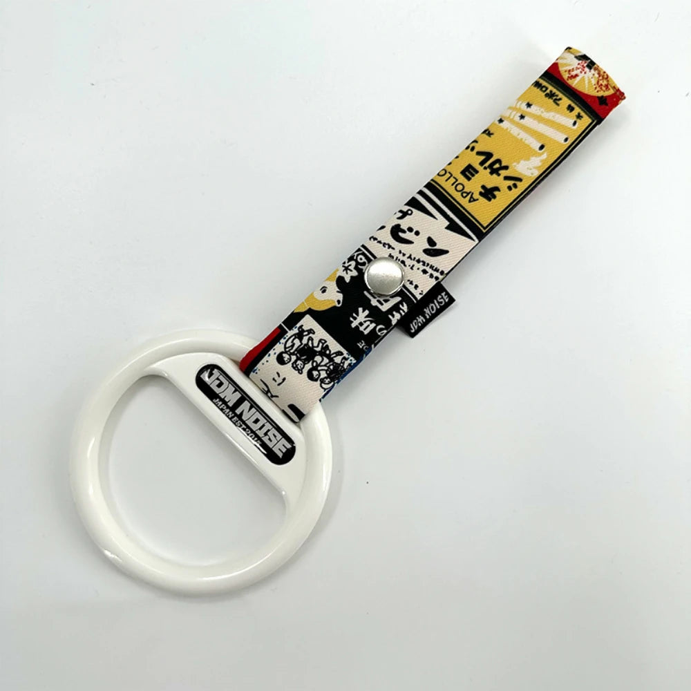 JDM Tsurikawa Lucky Cat Dragon Pattern Hanging Car Ring Strap Japanese Style