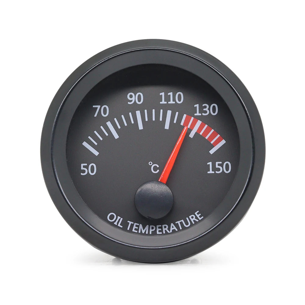 52mm 12V Car Water Oil Temp Pressure Fuel Volt Boost AFR EGT Gauge Meter