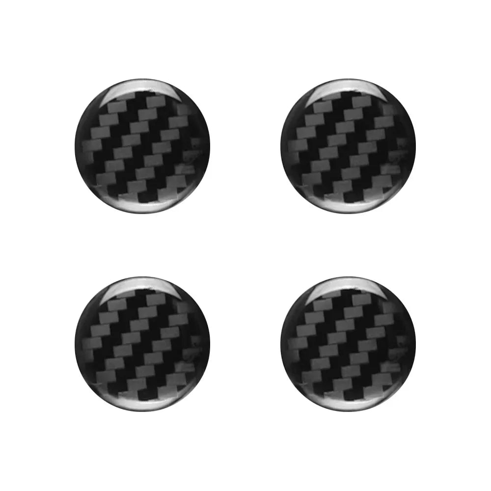4Pcs Car Door Lock Hole Stickers Keyhole Trim Protective Ring Covers