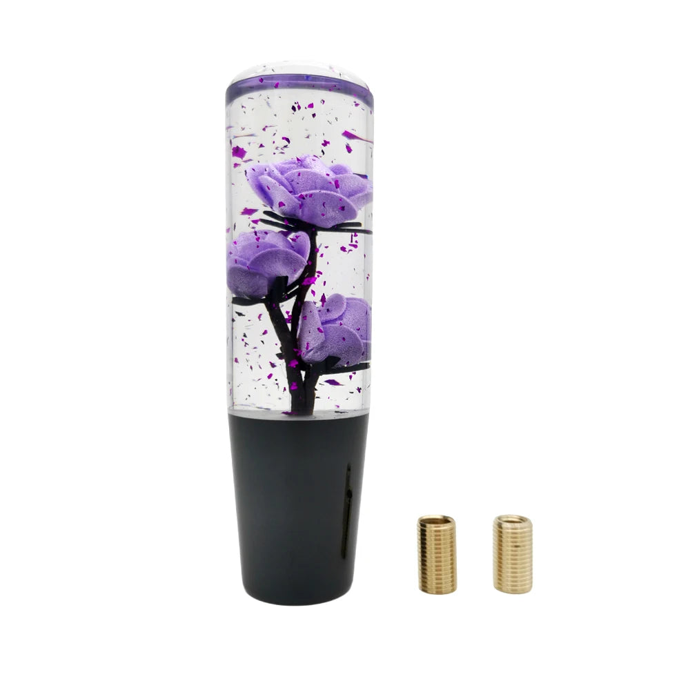 15CM Rose Flower Gear Shift Knob M12x1.25 M10x1.5 M10x1.25 M8x1.25