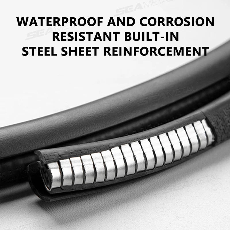 SEAMETAL Car Door Edge Guard Strip B Pillar Rubber Trim Scratch Protector