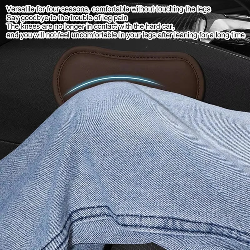 Car Elbow Rest Pad PU Leather Center Console Knee Cushion Leg Support