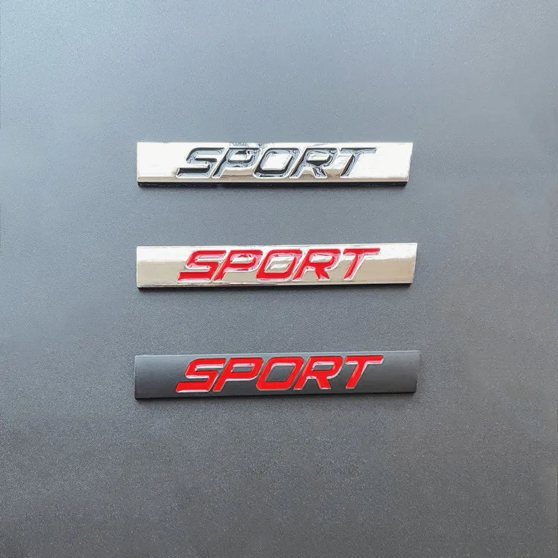 3D Black Chrome Sport Car Emblem Badge Sticker for Toyota Honda Nissan VW Audi