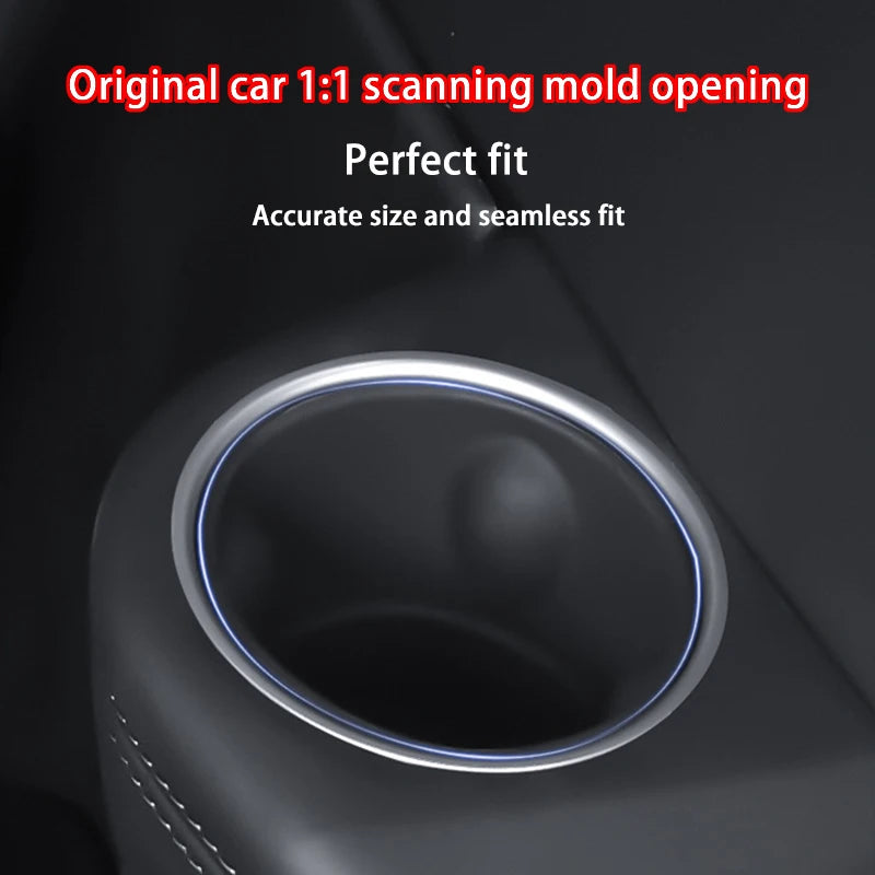 Silicone 3rd Row Cup Holder Insert for Tesla Model YL 2026+ Center Console