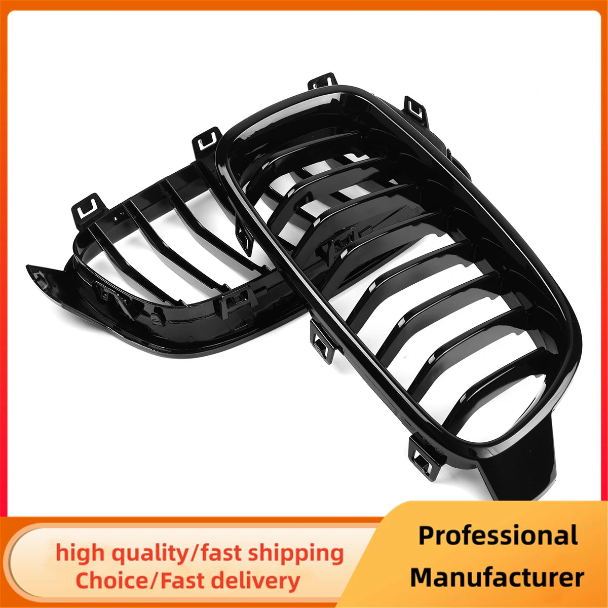 Gloss Black Front Kidney Racing Grille for BMW 3 Series F30 F31 F35 2012–2018
