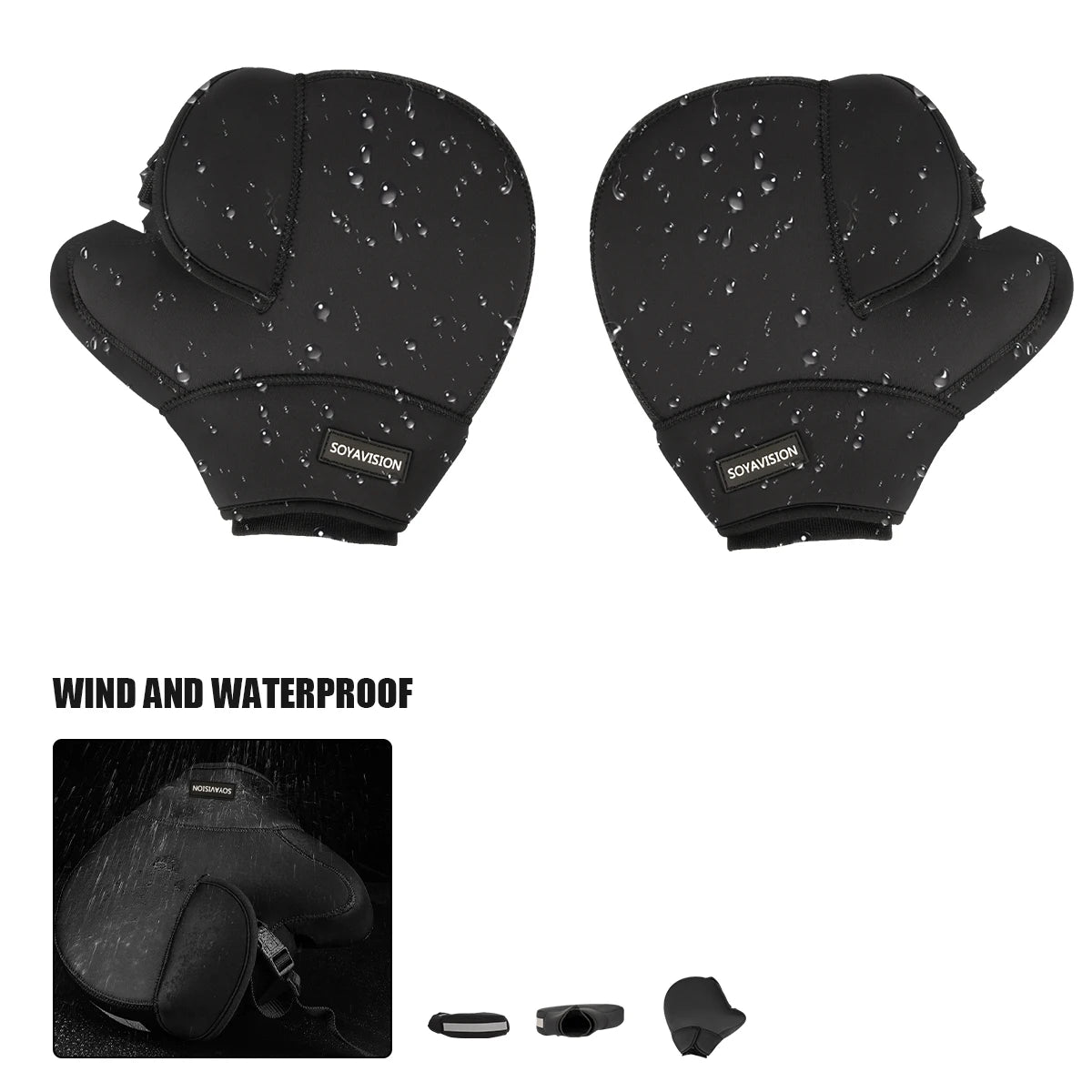 Motorcycle Handlebar Muffs Winter Warm Gloves Rainproof Hand Covers Scooter ATV