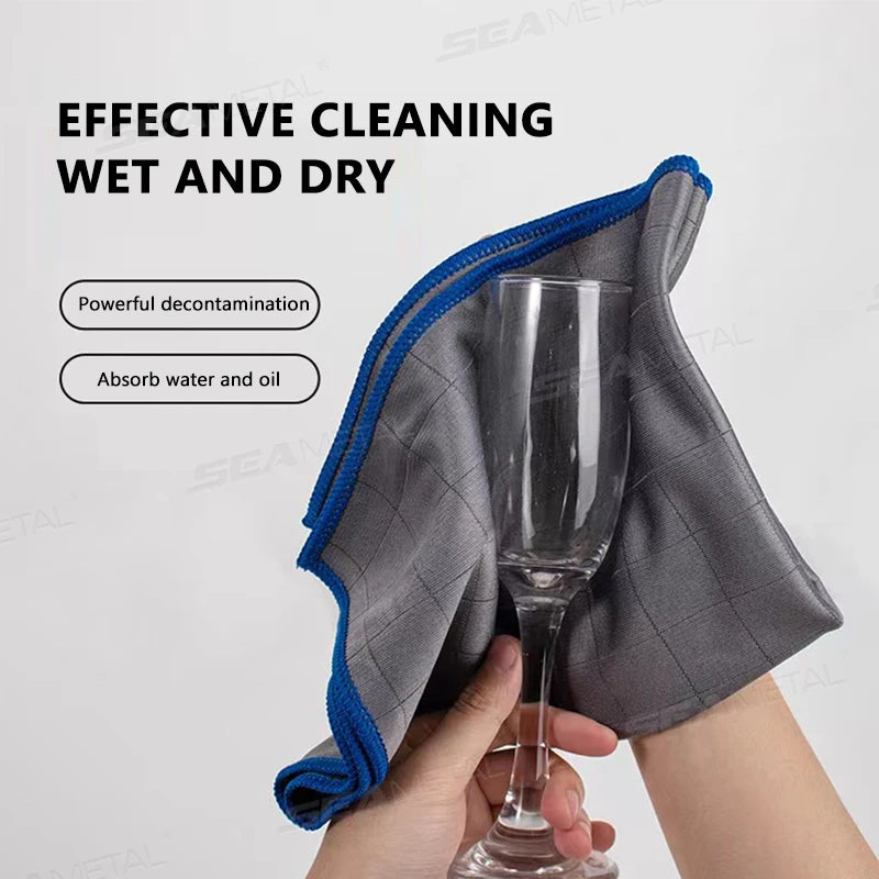 Microfiber Carbon Fiber Glass Cleaning Cloth Streak-Free Cleaning Towel