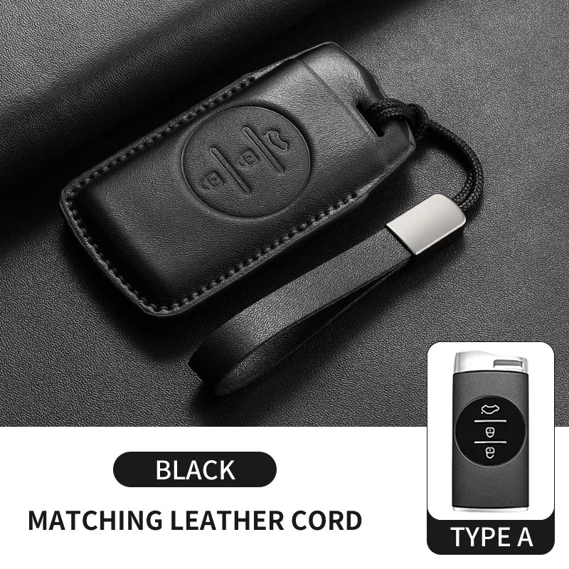 Leather Smart Key Case Cover for Chery Omoda 5 Tiggo 8 Pro Tiggo 9