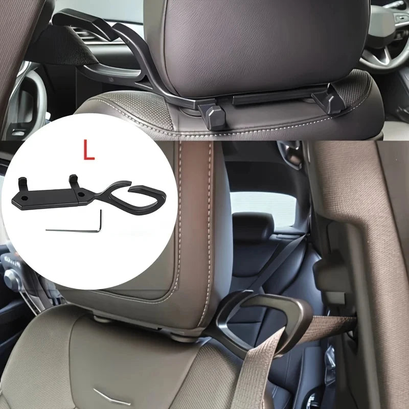 Car Seat Belt Guide Adjuster Rear Seat Belt Hook Organizer for GM Vehicles