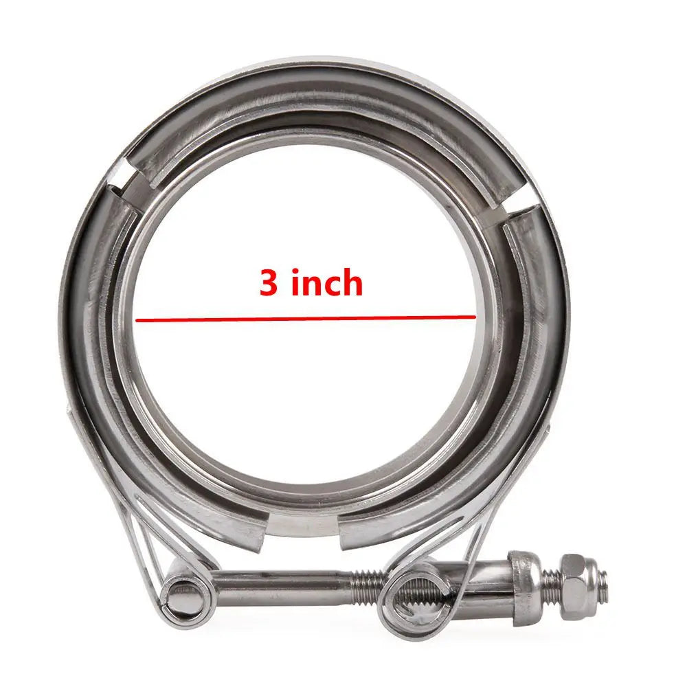 Universal Stainless Steel V-Band Exhaust Clamp 2" 2.5" 3" 3.5" 4" Turbo
