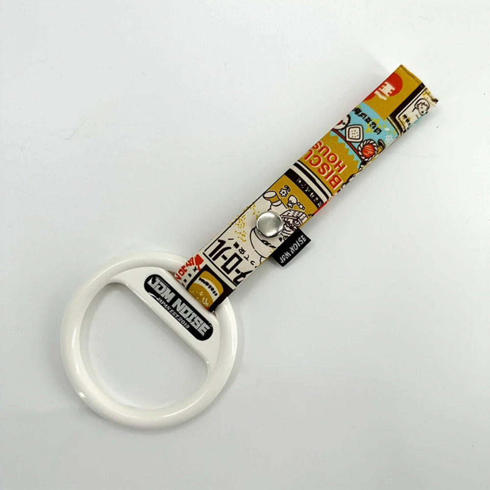 JDM Tsurikawa Lucky Cat Dragon Pattern Hanging Car Ring Strap Japanese Style