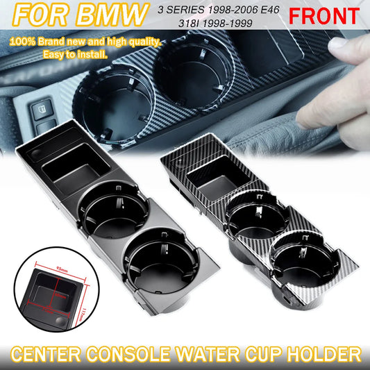 Front Center Console Storage Box Cup Coin Holder for BMW 3 Series E46 1998-2006