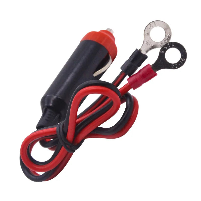 12V Car Cigarette Lighter Plug Power Cable with Male Plug 50cm Power Supply Wire