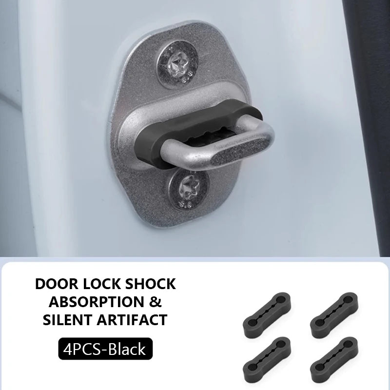 4/16PCS Car Door Lock Shock Absorber Buffer Pads Anti-Vibration