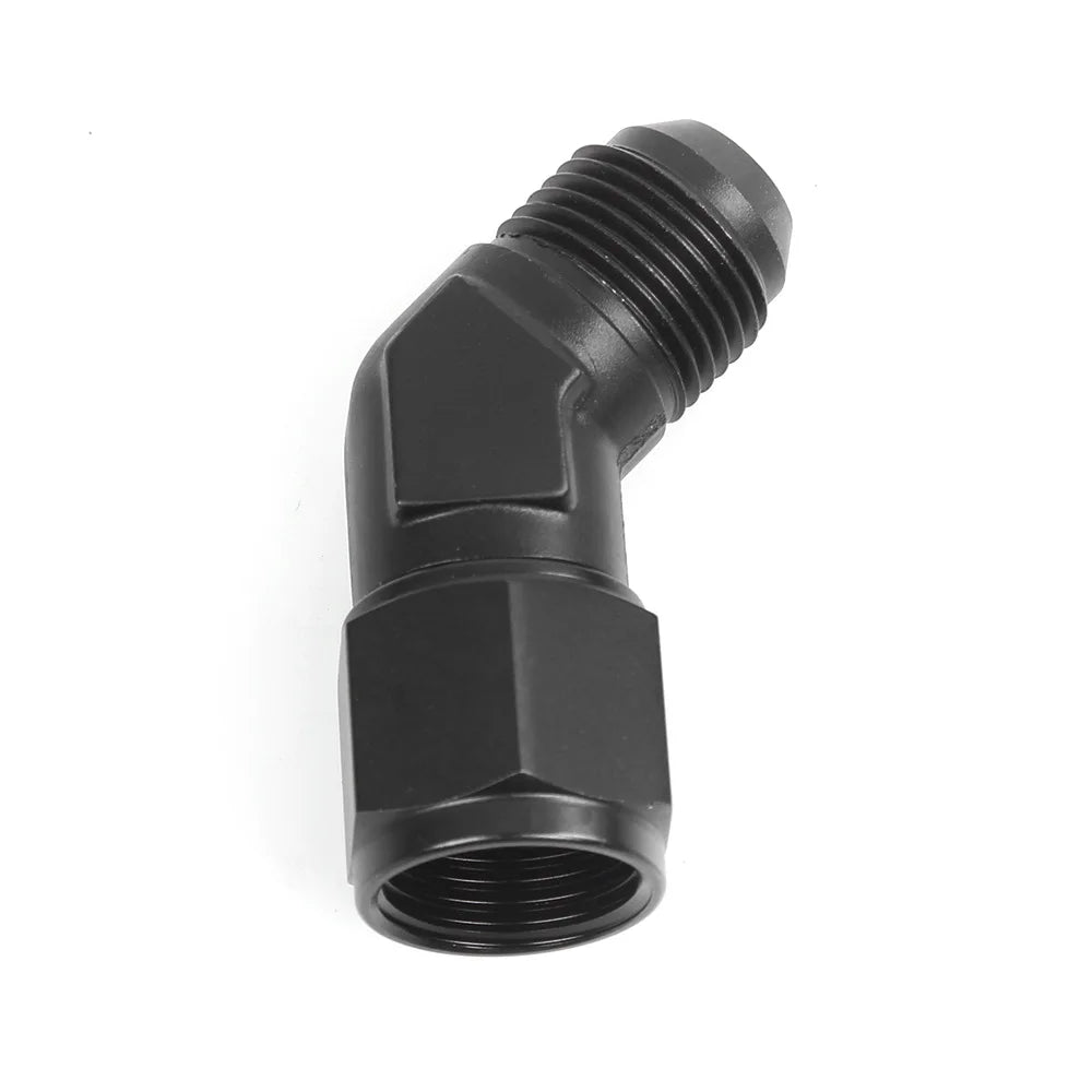 Black AN Flare Fitting Adapter 4AN 6AN 8AN 10AN 12AN 45° 90° Male Female