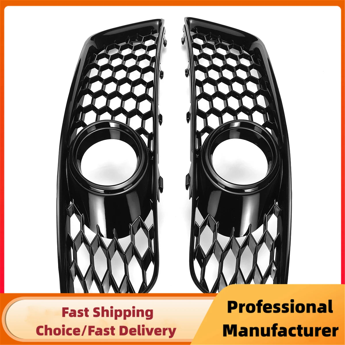 Honeycomb Front Fog Light Grille Set for Audi A3 8P 2009–2013