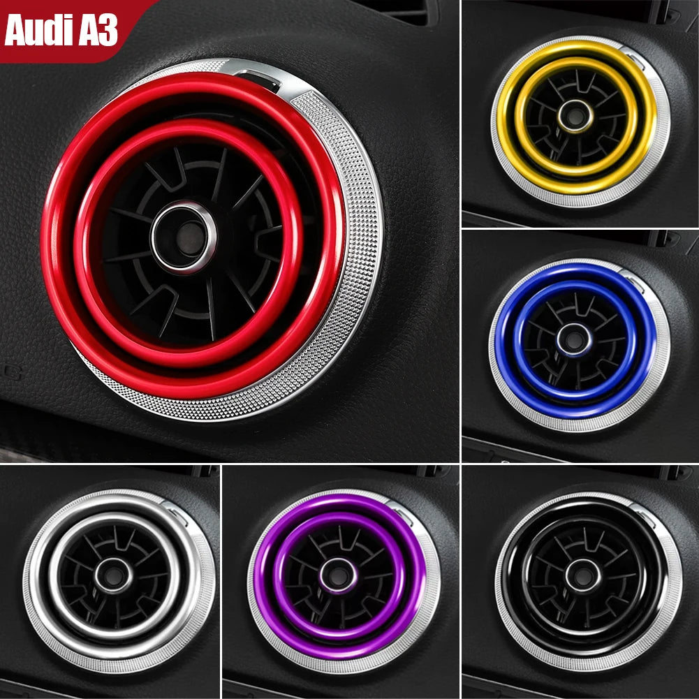 Air Vent Trim Ring Centre Console Cover for Audi A3 8V S3 2014-2019