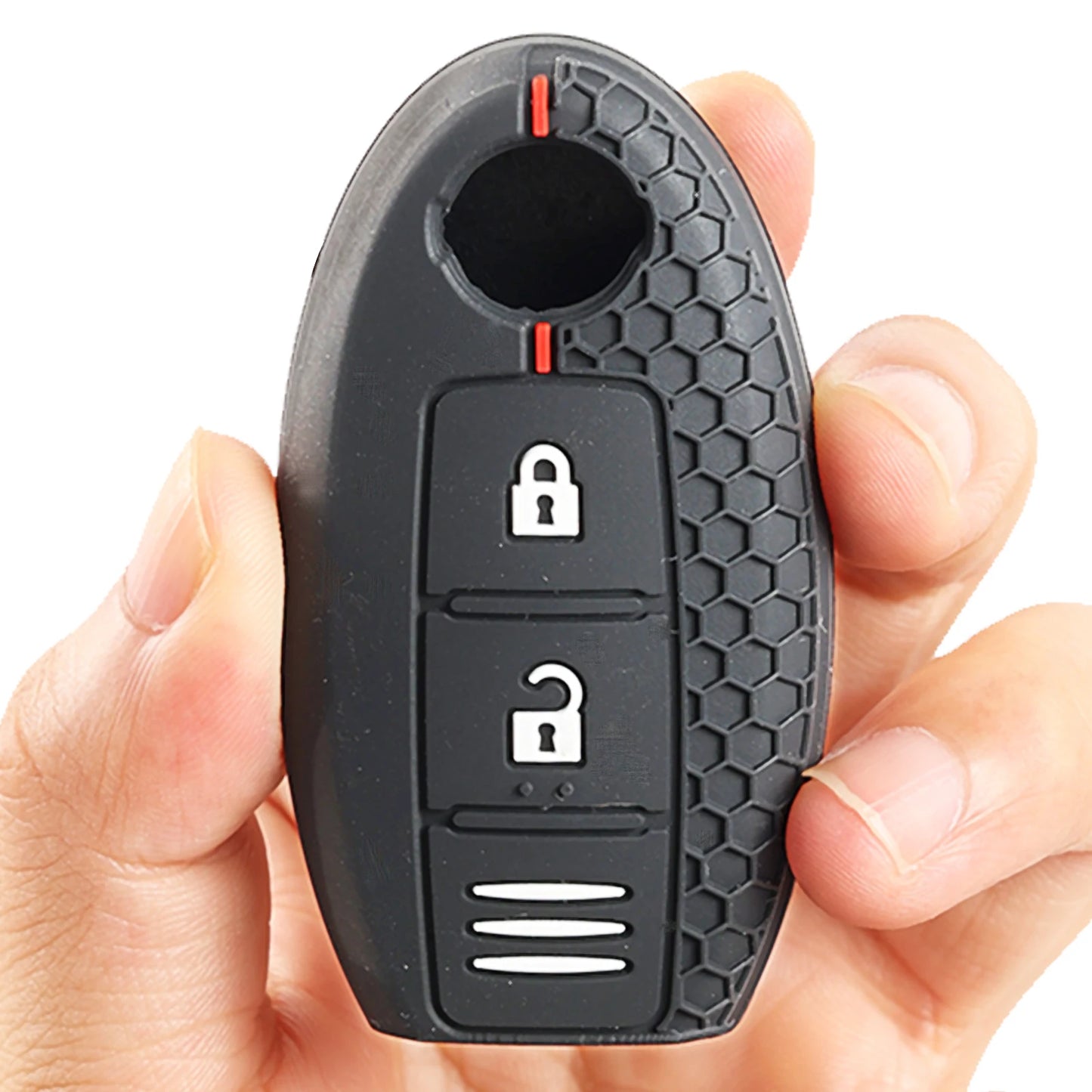 3-Button Silicone Remote Key Fob Cover for Nissan Qashqai, Juke, Leaf, Micra, Note