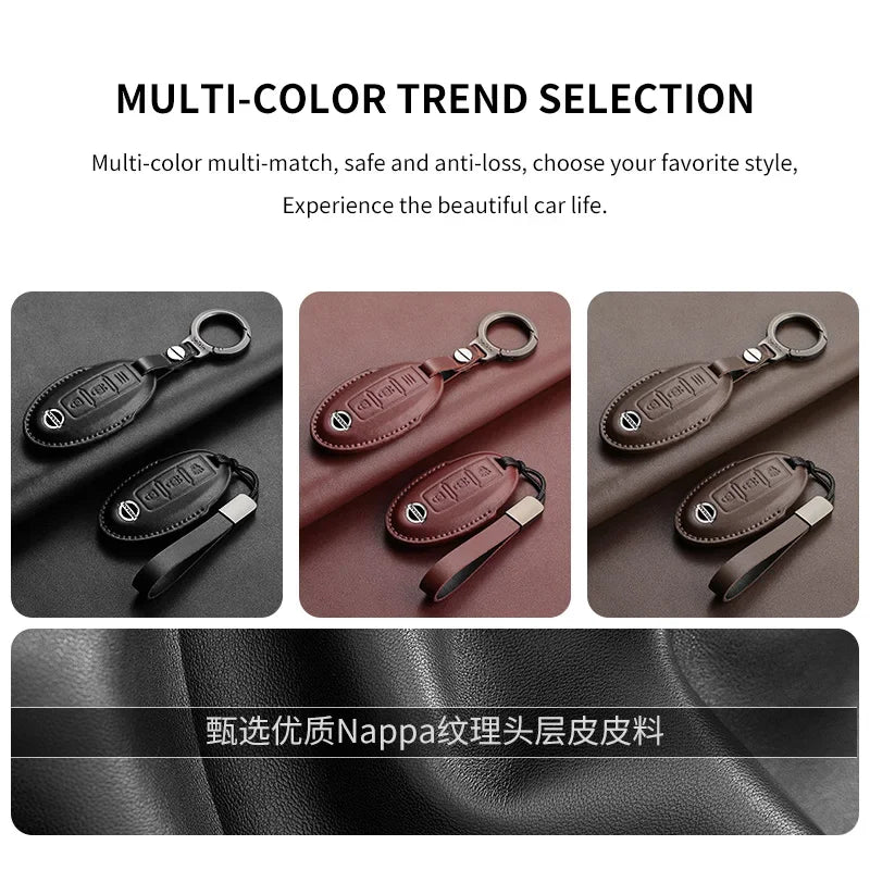 Smart Key Case Cover for Nissan Rogue X-Trail T31/T32 Qashqai J10/J11 Kicks