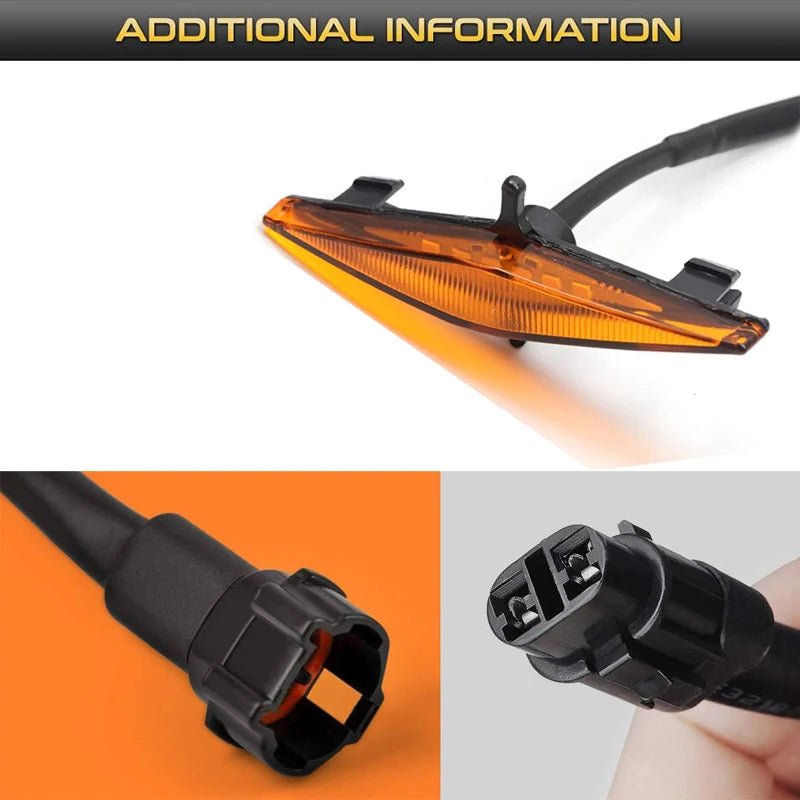 4PCS LED Grille Lights Wiring Harness Kit for Toyota 4Runner TRD Pro 2014-2021