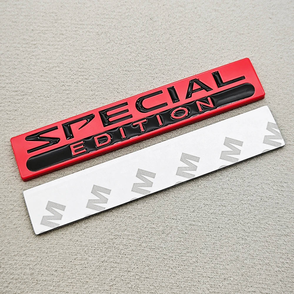 3D Metal Special Edition Car Emblem Badge Sticker Universal Rear Trunk Decal