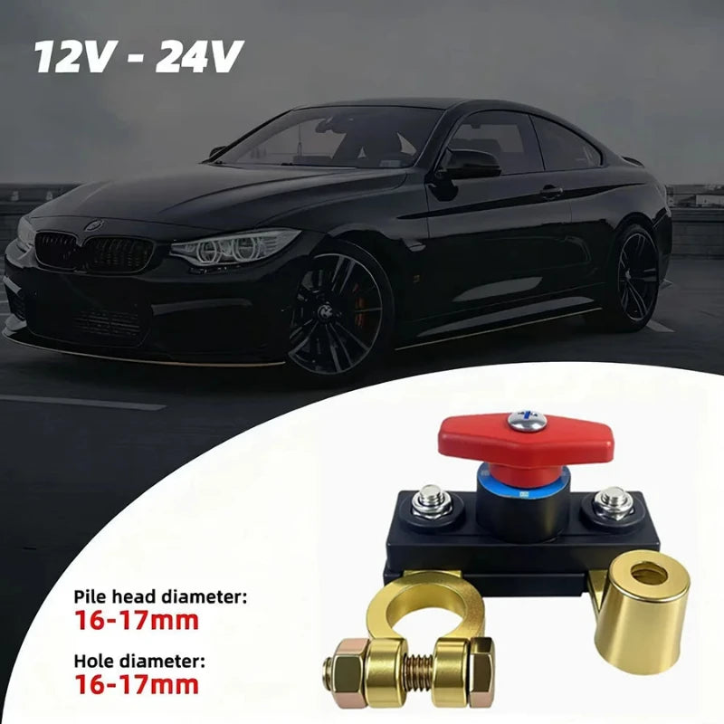 12V/24V Car Battery Disconnect Switch Automatic Circuit Breaker Battery Cut Off Isolator