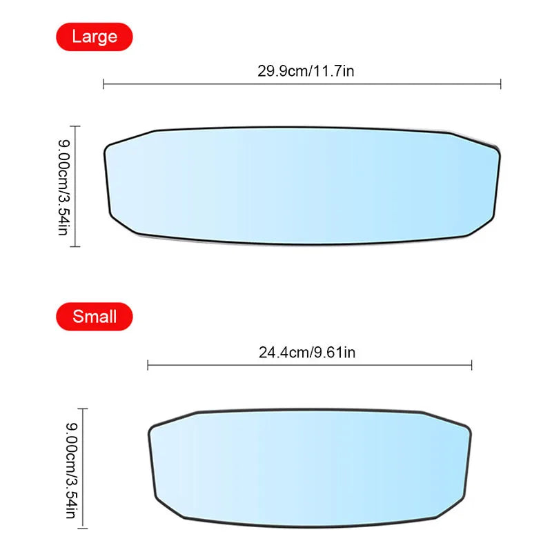 Wide Angle Convex Interior Rearview Mirror Anti-Glare Baby & Child Seat Monitor