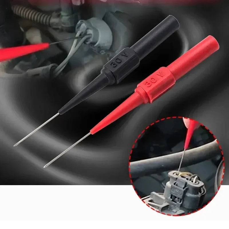 0.7mm 30V Car Tip Probes Multimeter Test Leads Back Piercing Needle Probes