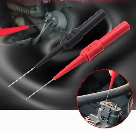 0.7mm 30V Car Tip Probes Multimeter Test Leads Back Piercing Needle Probes