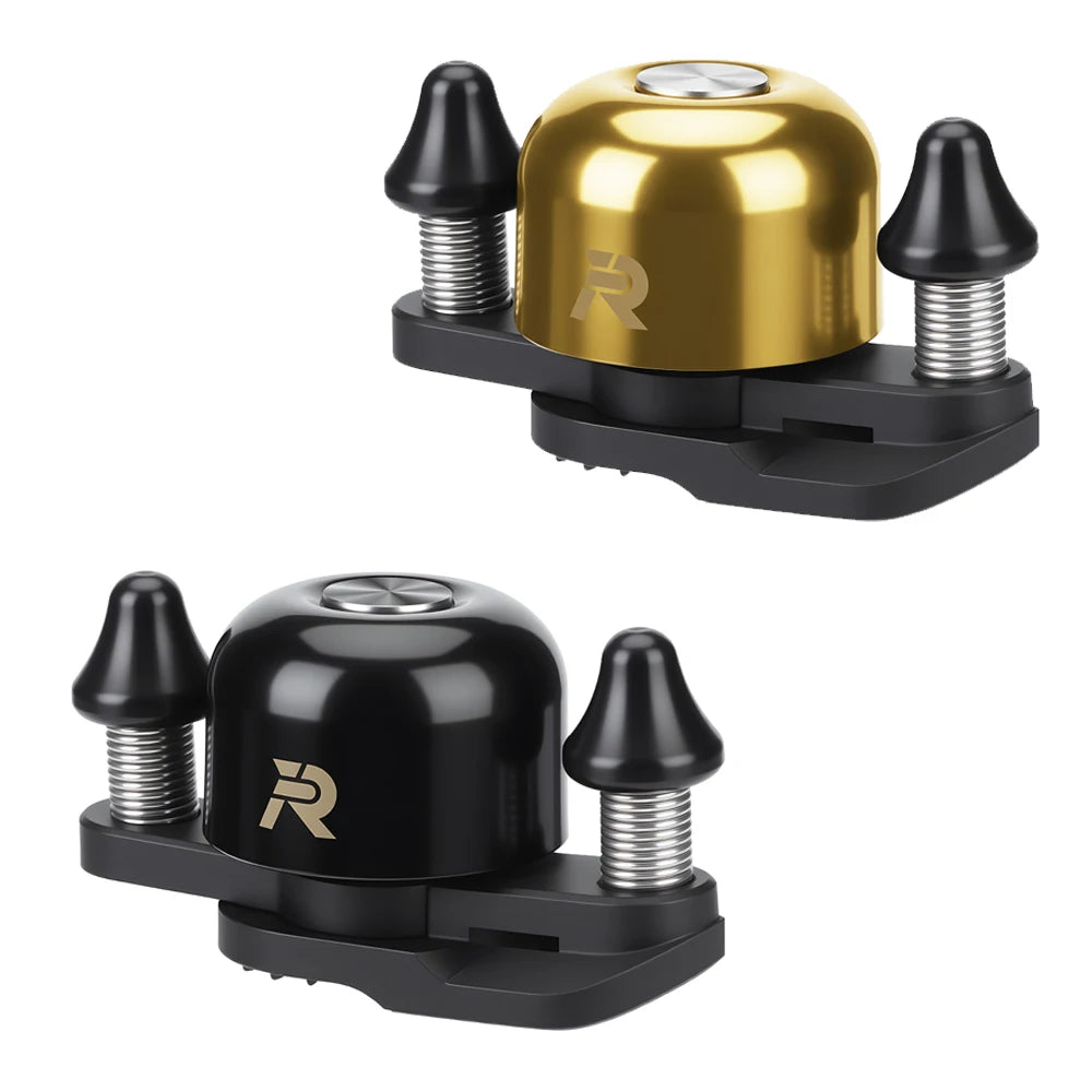 Mini Bike Bell Copper Alloy 100dB Road Bicycle Handlebar Dual Hammer Bell