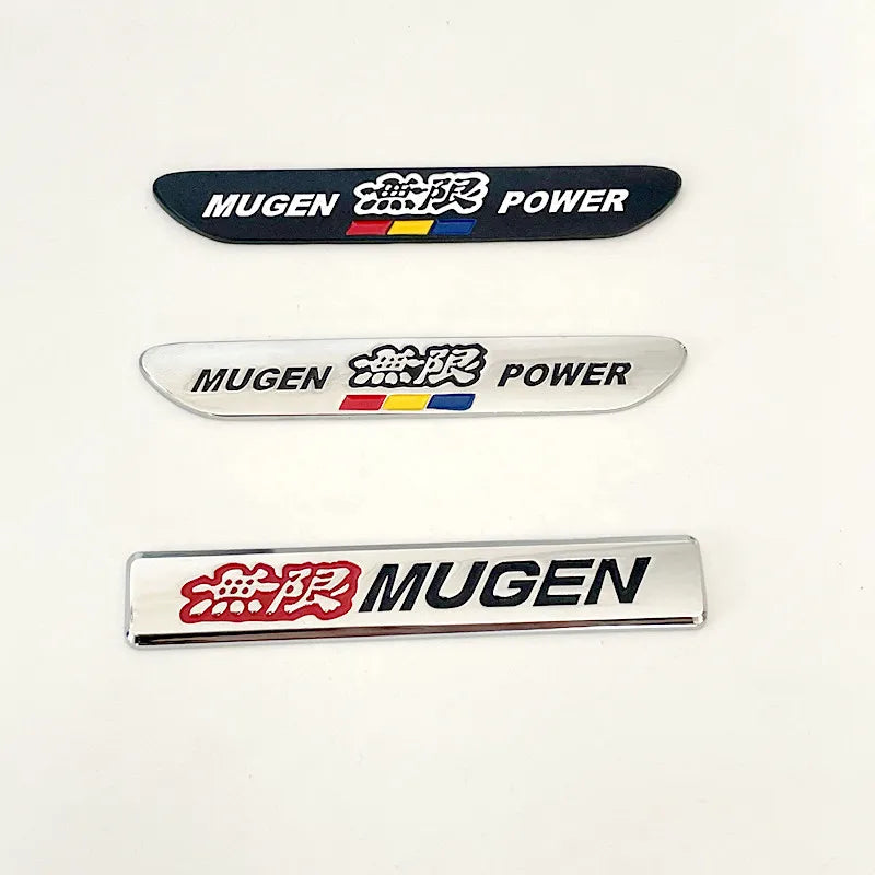 3D Metal MUGEN Style Rear Trunk Fender Emblem Badge Sticker for Honda Civic Accord