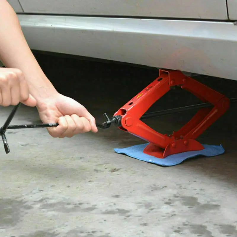 10×21cm Foldable Scissor Jack Rocker Handle Universal Car Jack Crank Replacement