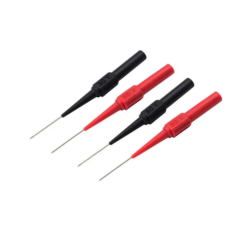 0.7mm 30V Car Tip Probes Multimeter Test Leads Back Piercing Needle Probes