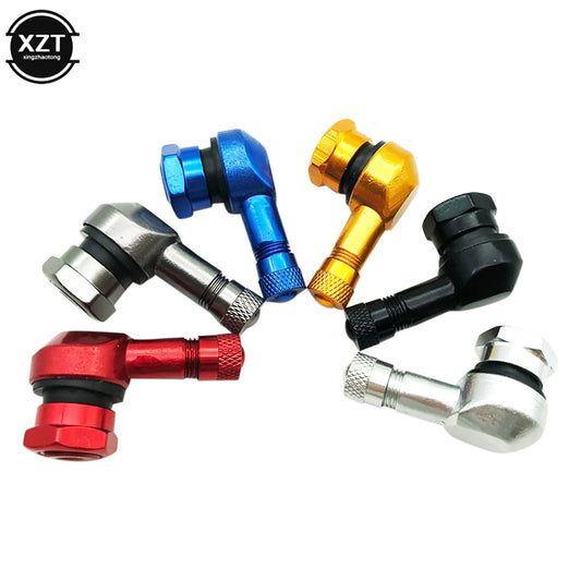 90° Aluminum Motorcycle Tubeless Tire Valve Stem 1PC Angled Rim Valve