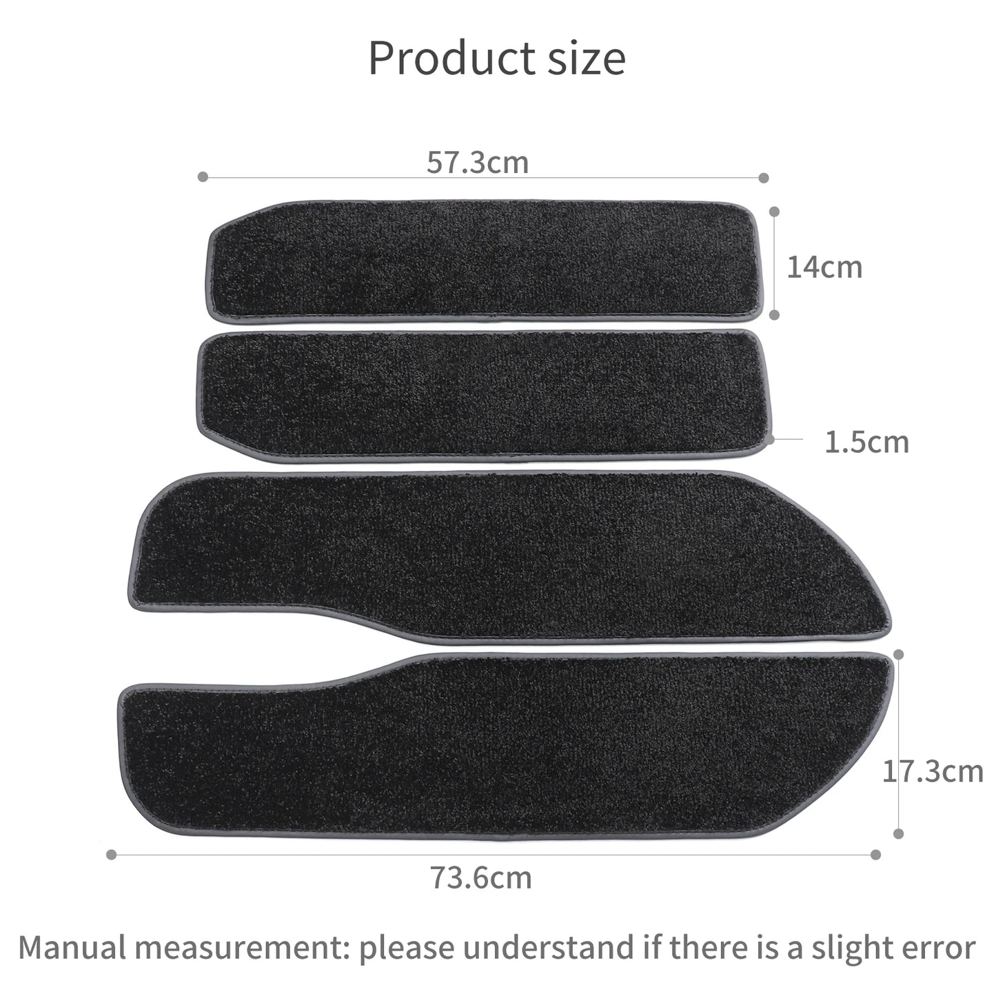 Door Sill Anti-Slip Pedal Mats for Toyota Alphard Vellfire 30 Series AH30