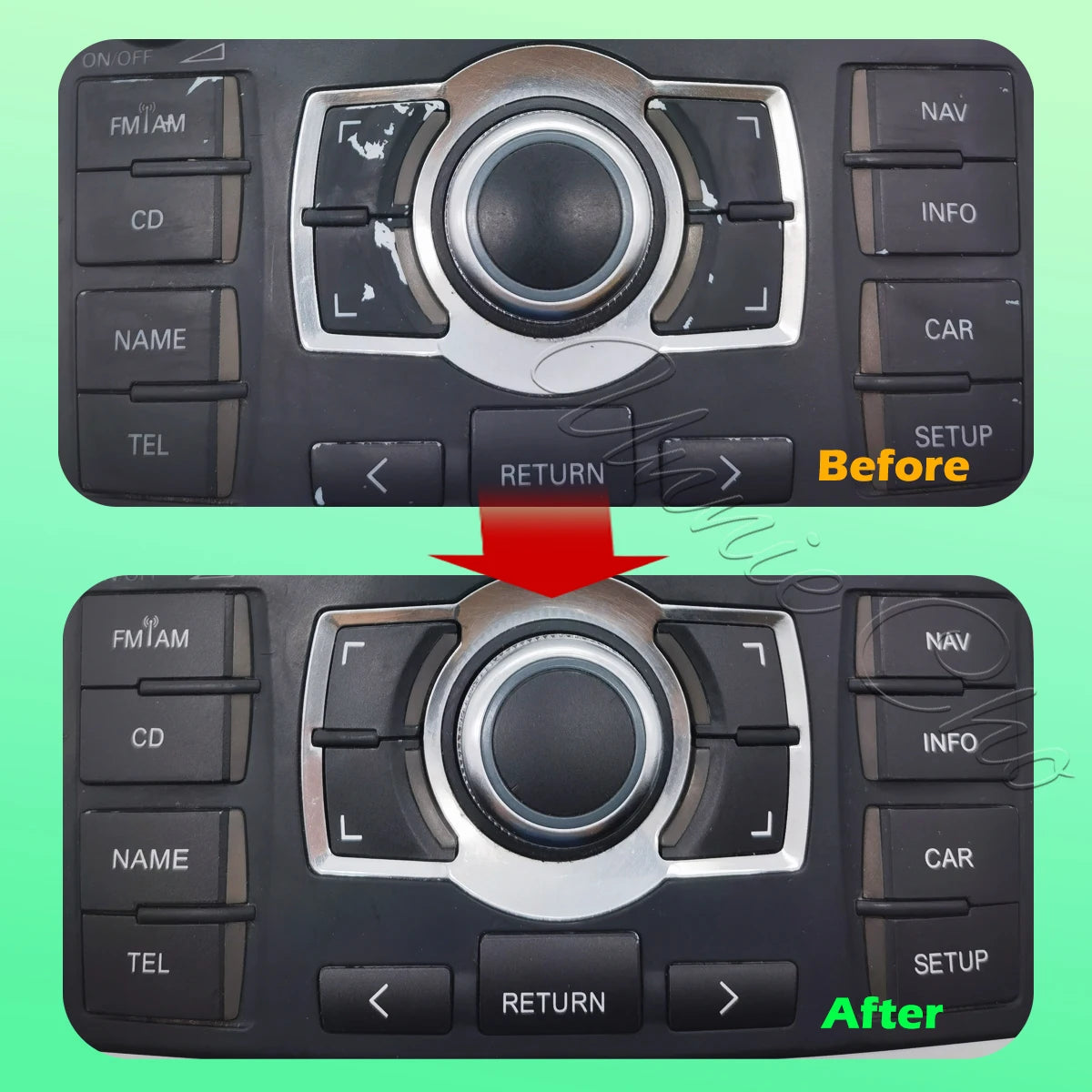 Button Repair Stickers for Audi A8 Dashboard Seat Adjustment Fuel & Trunk Switch