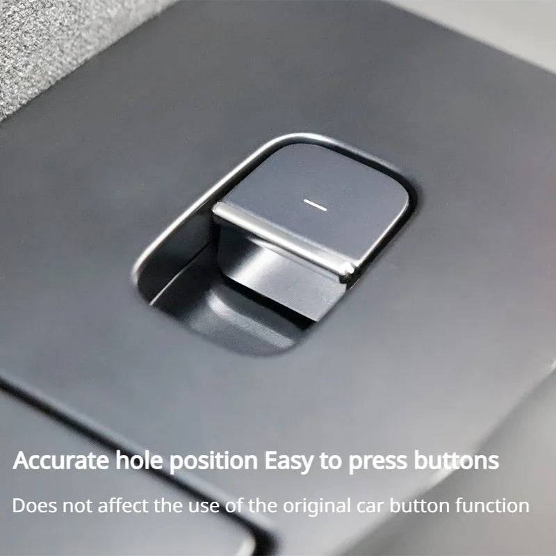 7Pcs Chrome Window Lift Button Covers for Tesla Model 3 Y Juniper ABS Trim