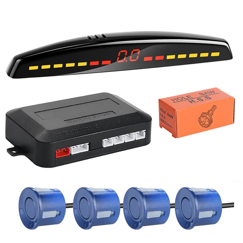 Risingon Car Parktronic LED Parking Sensor Kit Radar Display Backup Monitor